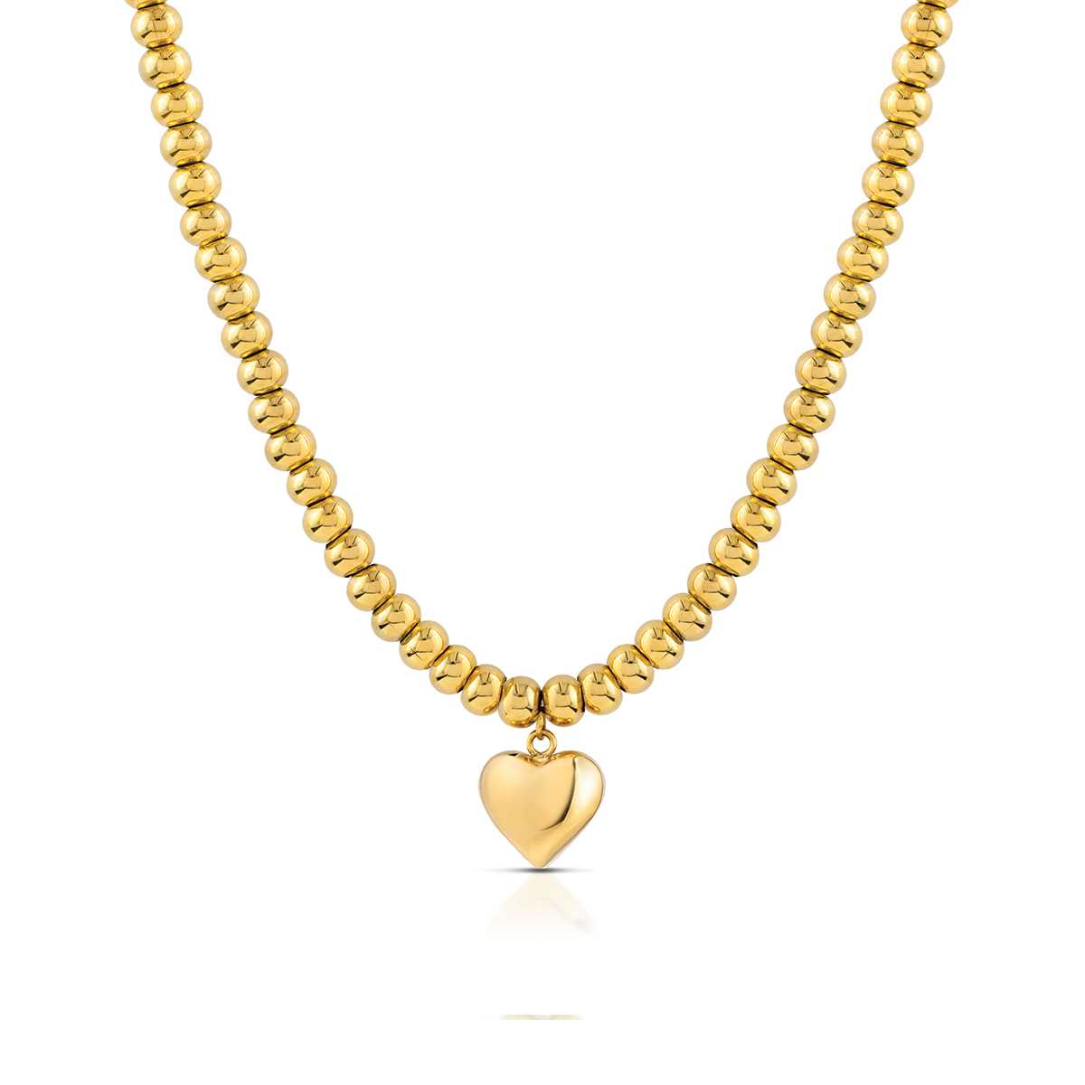 Opsobjects CHUNKY LOVE Collana con sfere e cuore pendente shopping online