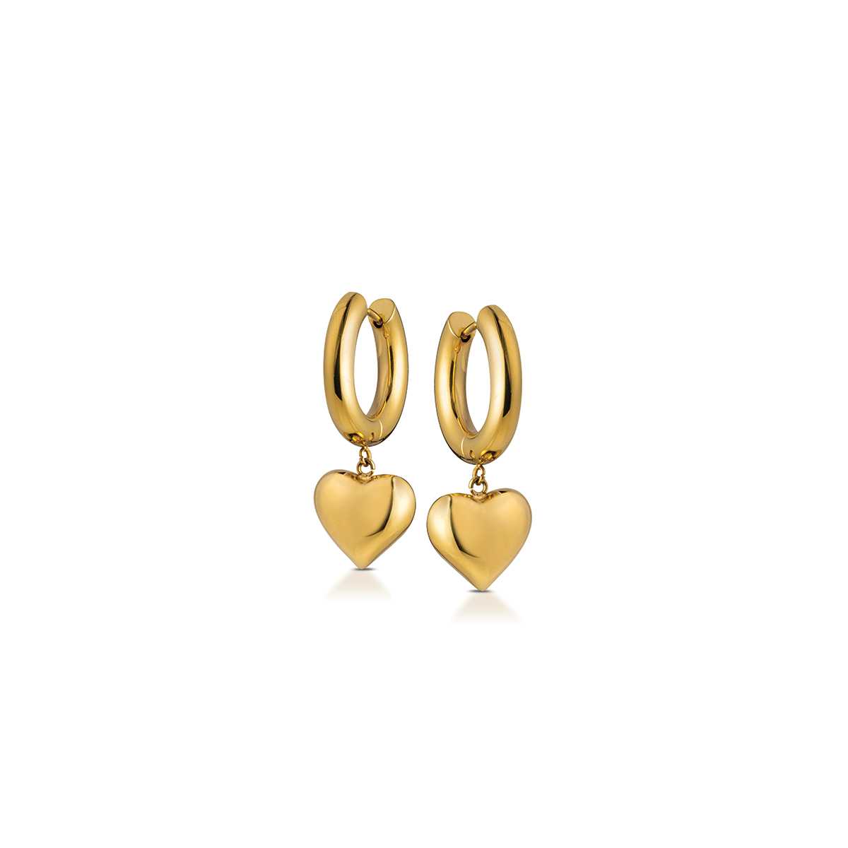 Opsobjects CHUNCKY LOVE Orecchini a cerchio con cuore pendente shopping online