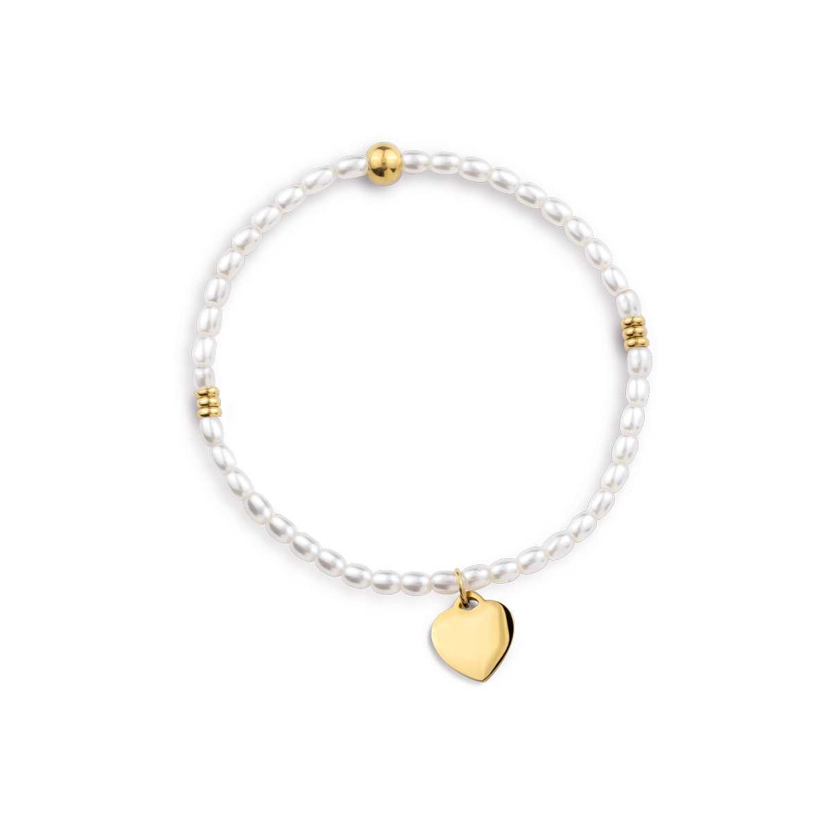 Opsobjects FUNNY PEARLS bracciale elastico con perle e pendente shopping online