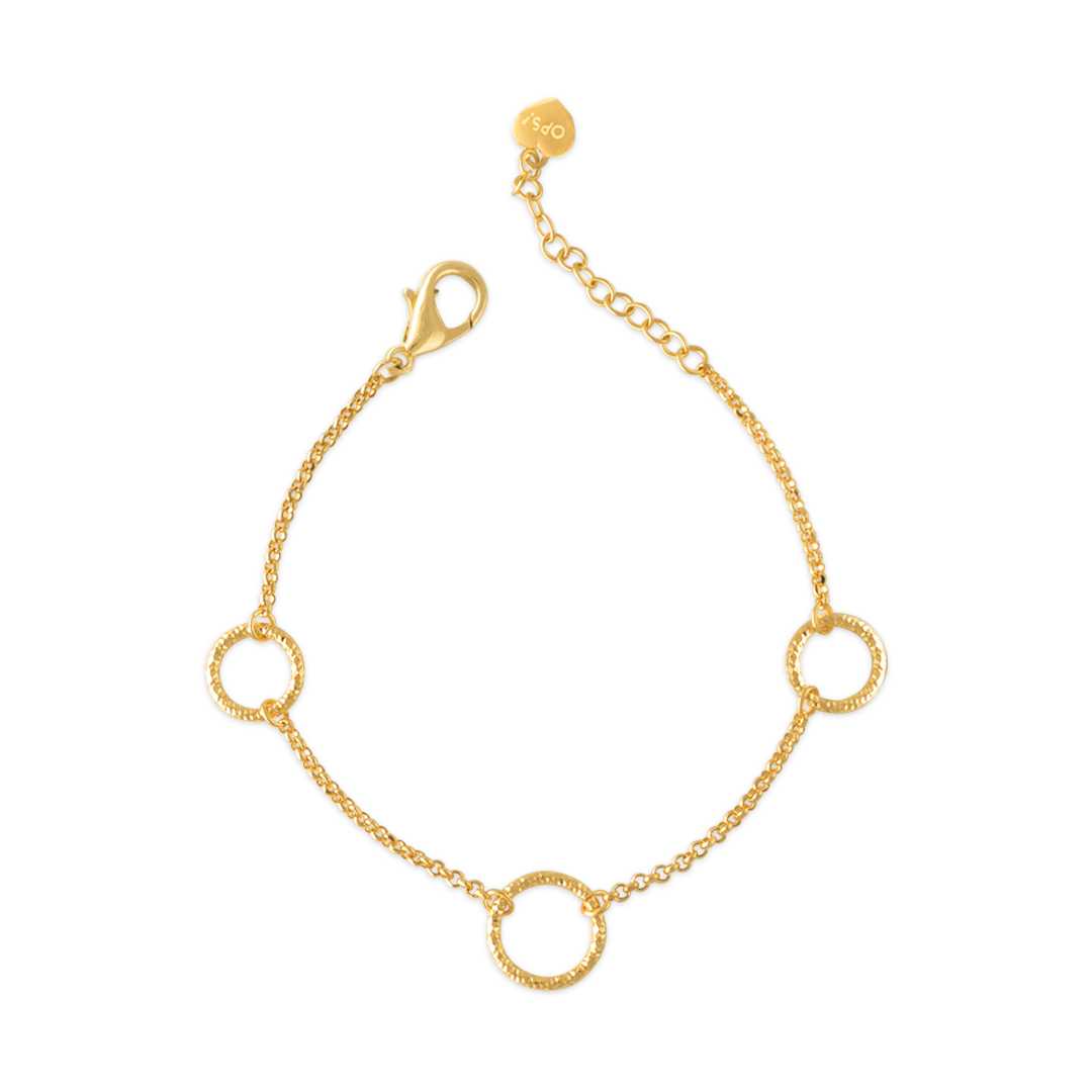 Opsobjects GRACE bracciale con tre maglie a cerchio diamantate shopping online