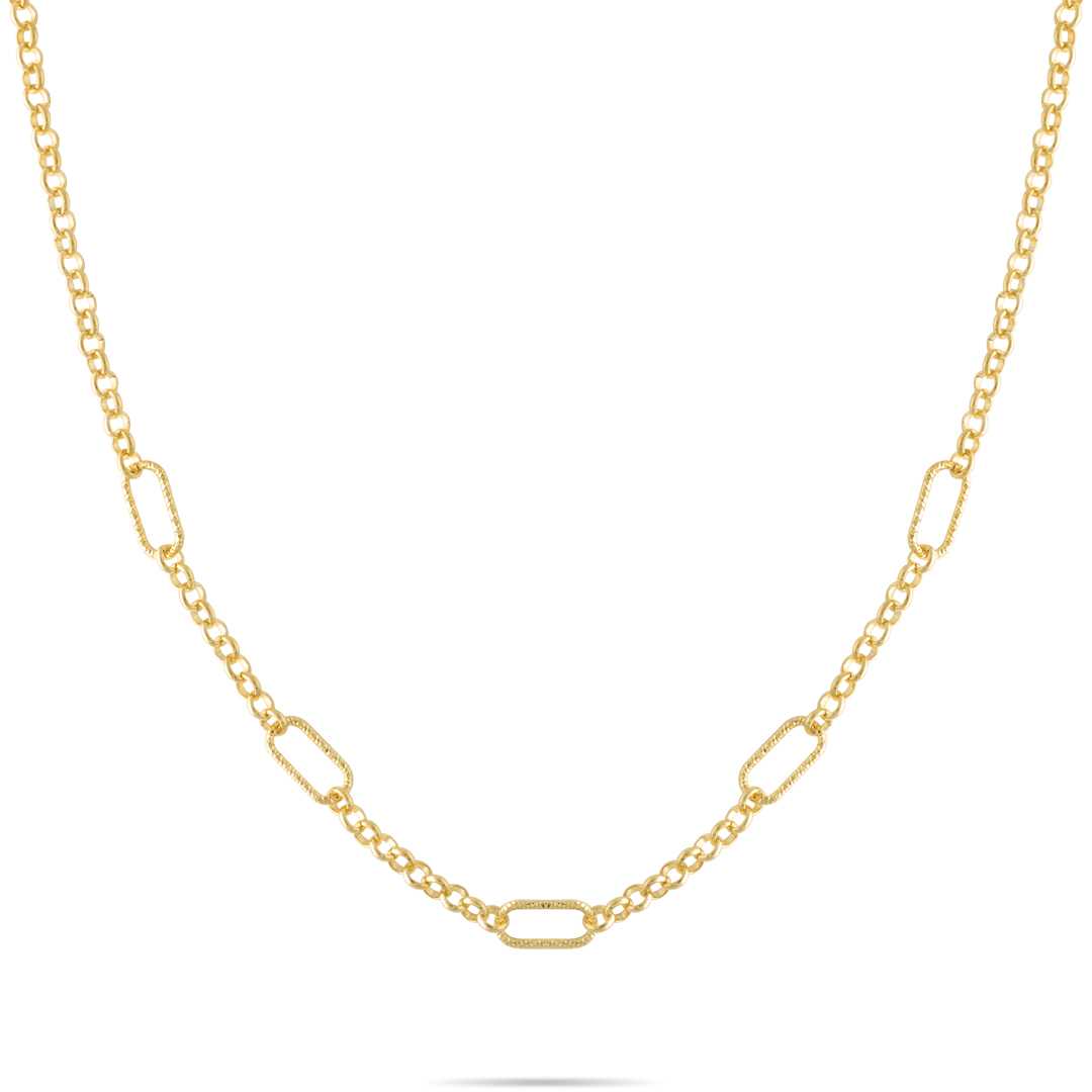 Opsobjects GRACE collana con tre maglie ovali diamantate shopping online