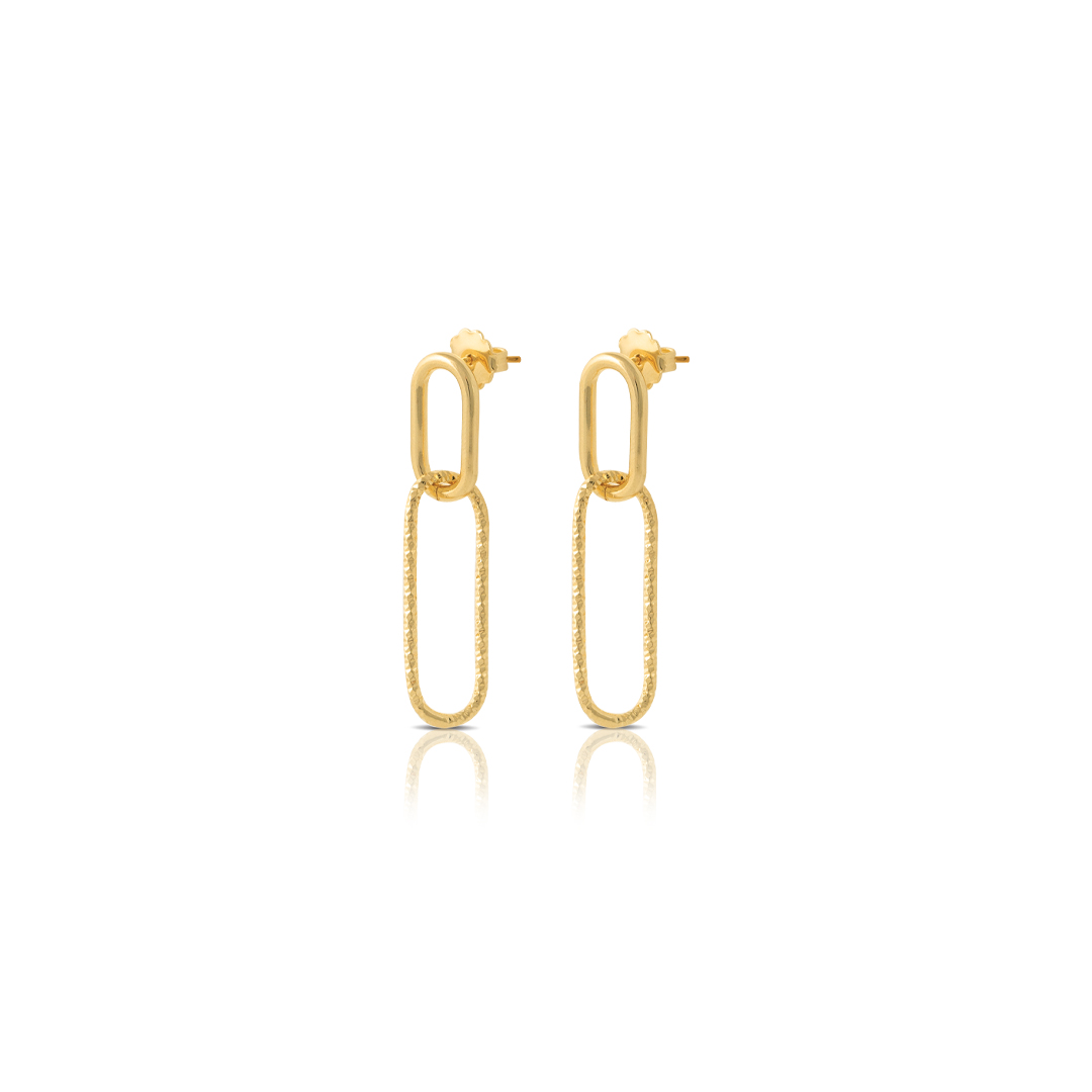 Opsobjects GRACE orecchini con link ovale diamantato shopping online