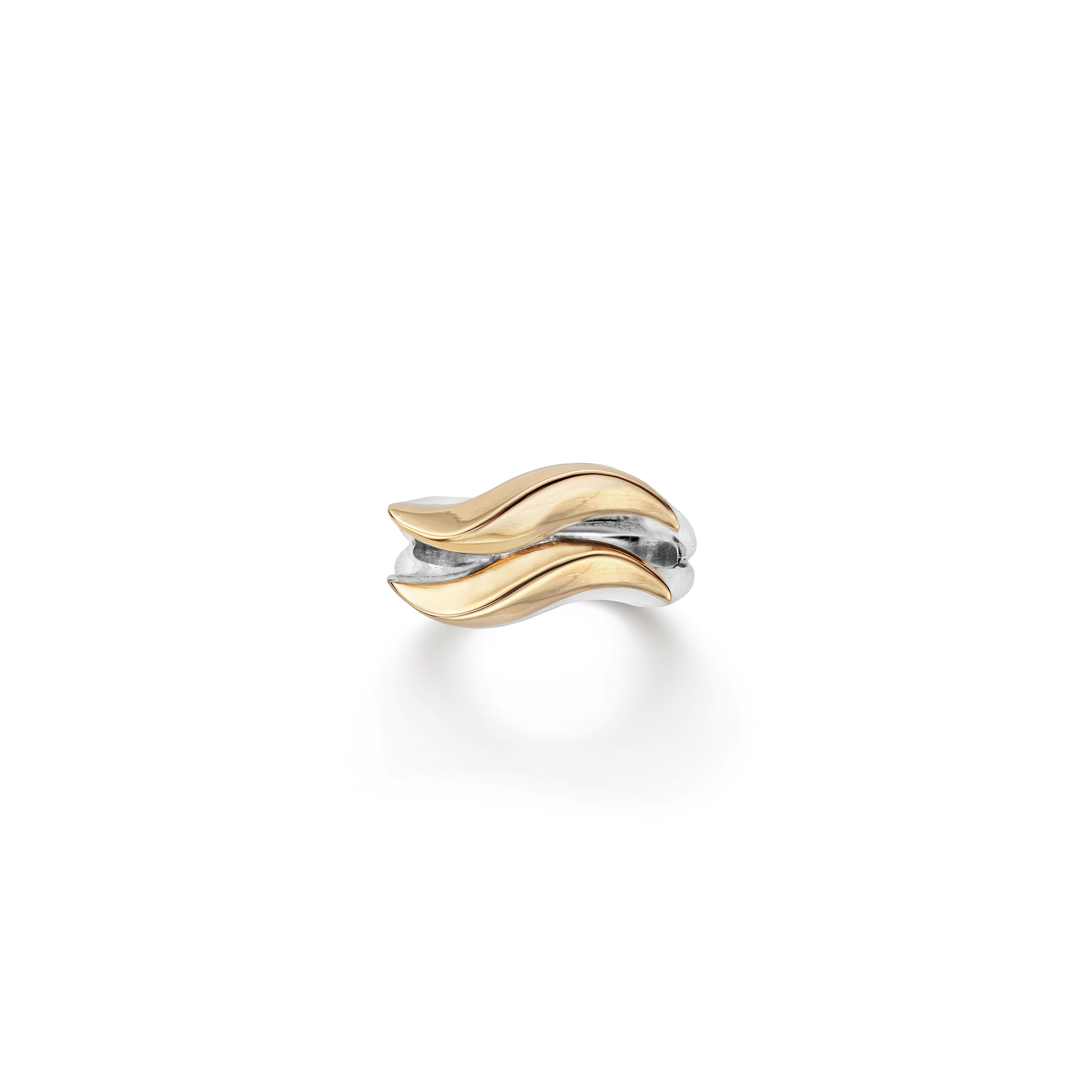 ﻿Paola Grande Gioielli FLAME Anello con due elementi in argento e bronzo shopping online