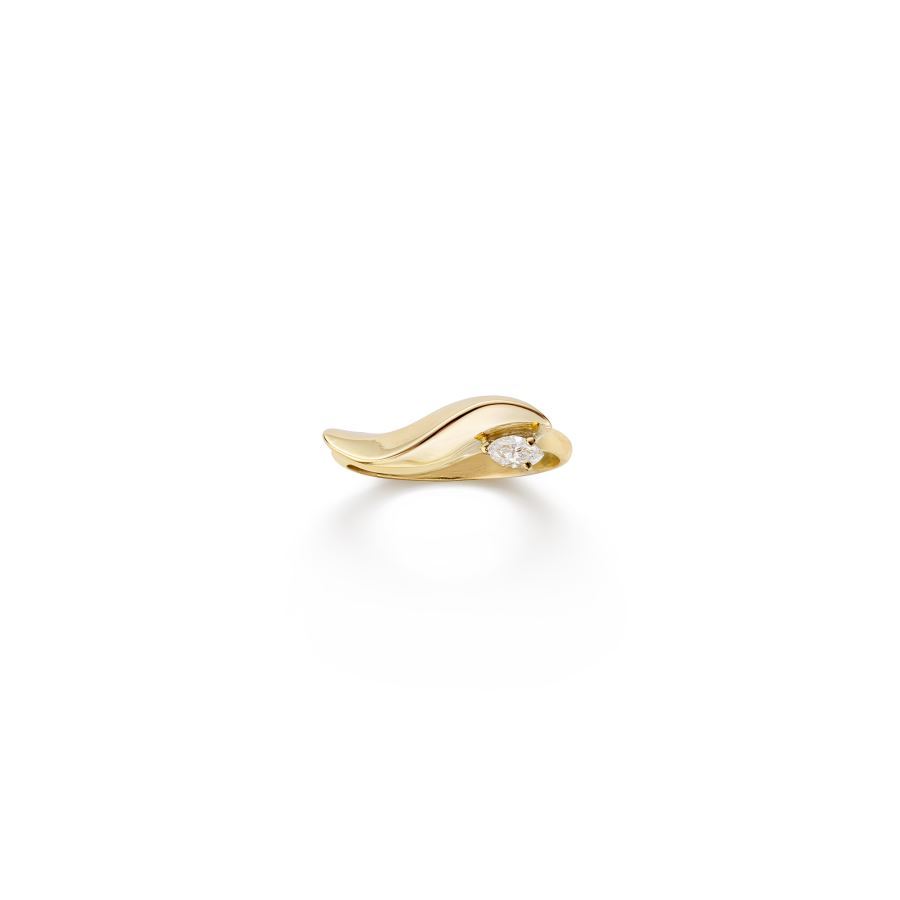 Paola Grande Gioielli FLAME Anello 'Flame' in oro giallo con diamante shopping online