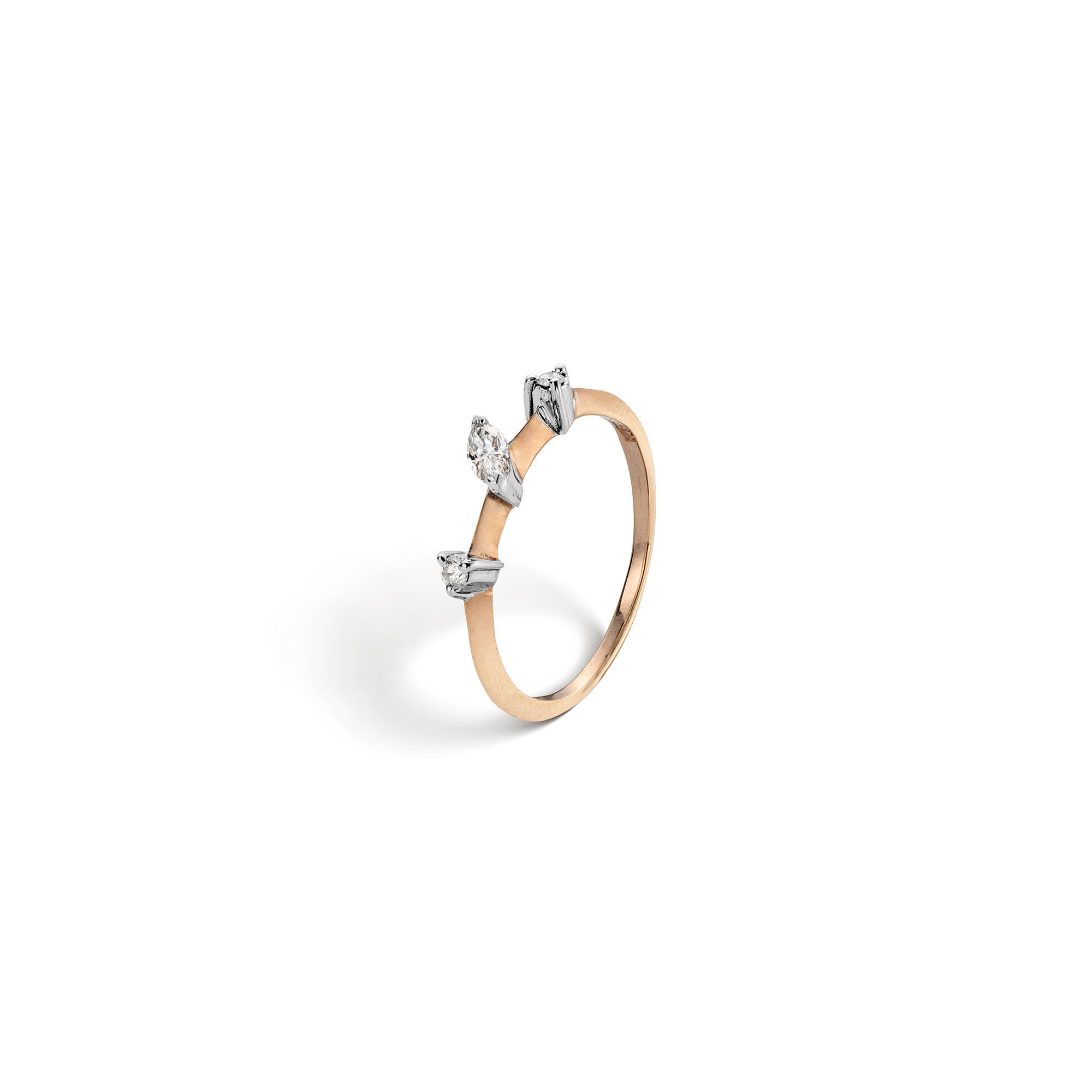 Paola Grande Gioielli BALANCE Anello 'Balance' oro rosa con marquise shopping online