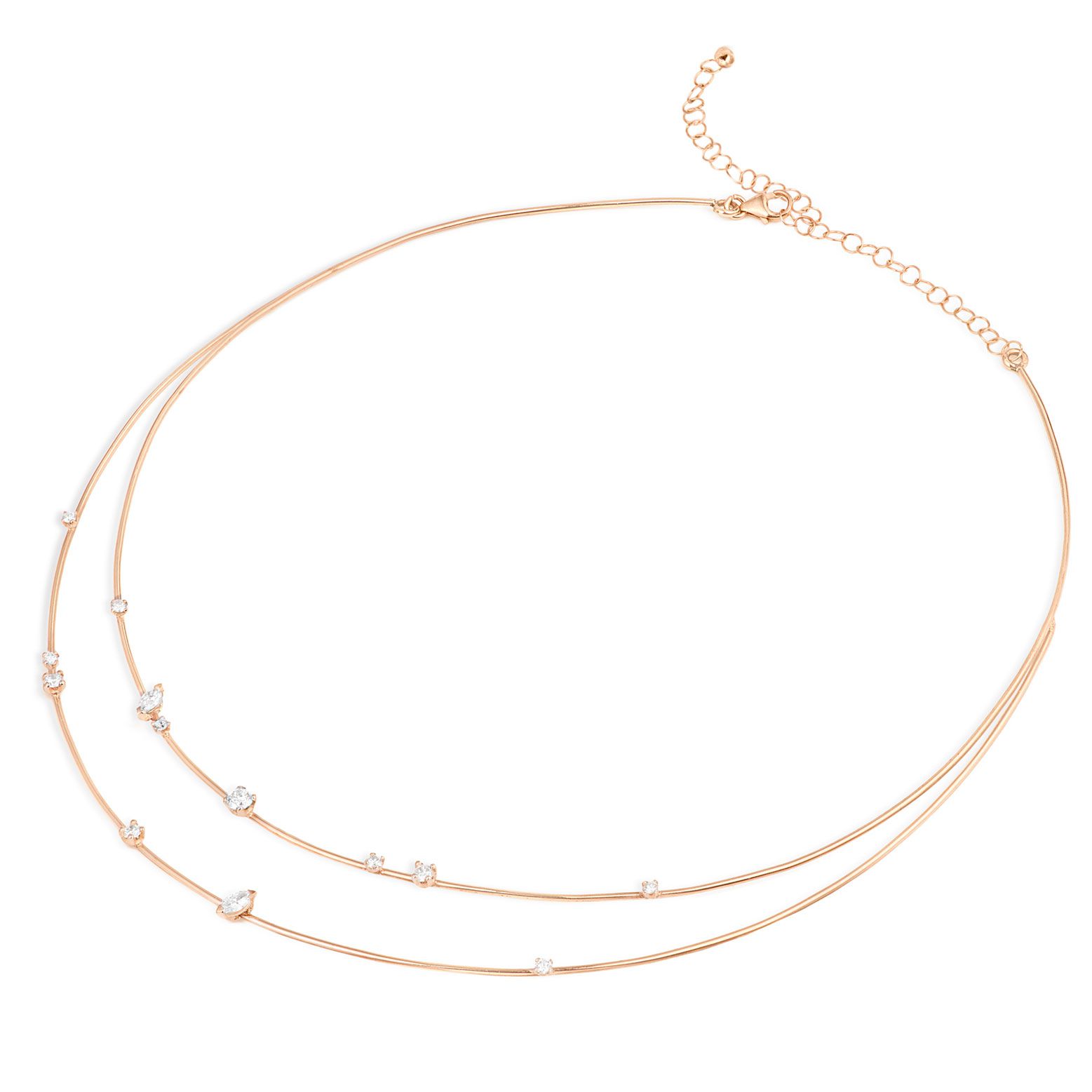 Paola Grande Gioielli BALANCE Collana 'Balance' 2 elementi in oro rosa shopping online