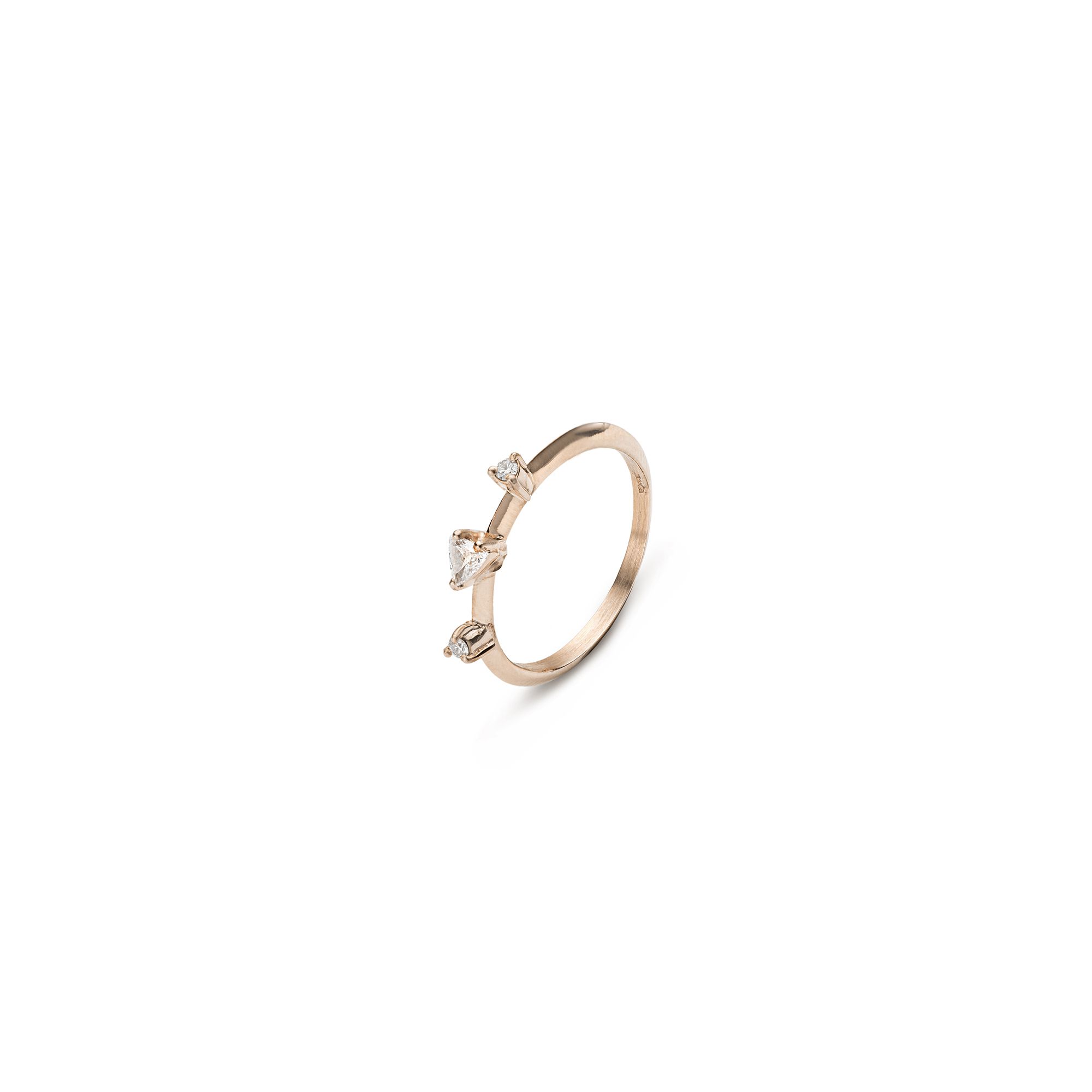 Paola Grande Gioielli BALANCE Anello 'Balance' in oro rosa con triangolo shopping online