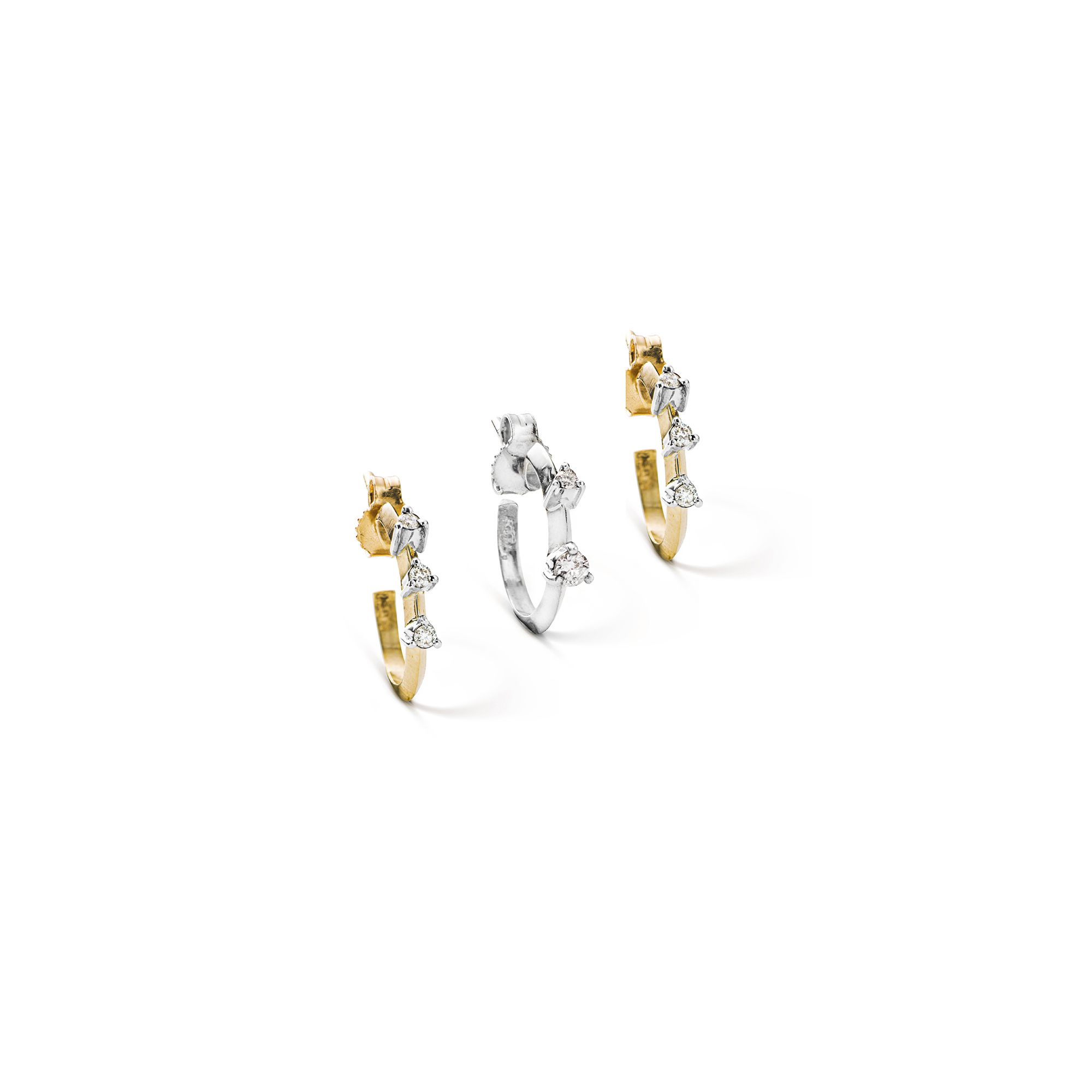 Paola Grande Gioielli BALANCE Set di tre cerchietti 'Balance' oro giallo e oro bianco shopping online