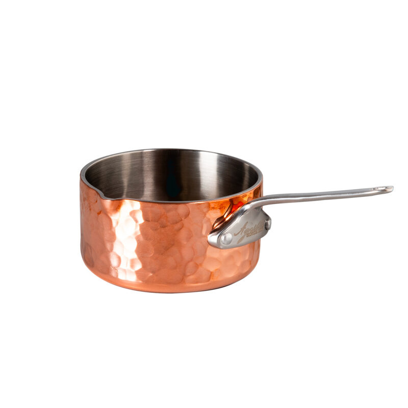 Pentole Agnelli Casseruolino in Copper 3 martellato con beccuccio a dx – 1 manico 1907 shopping online