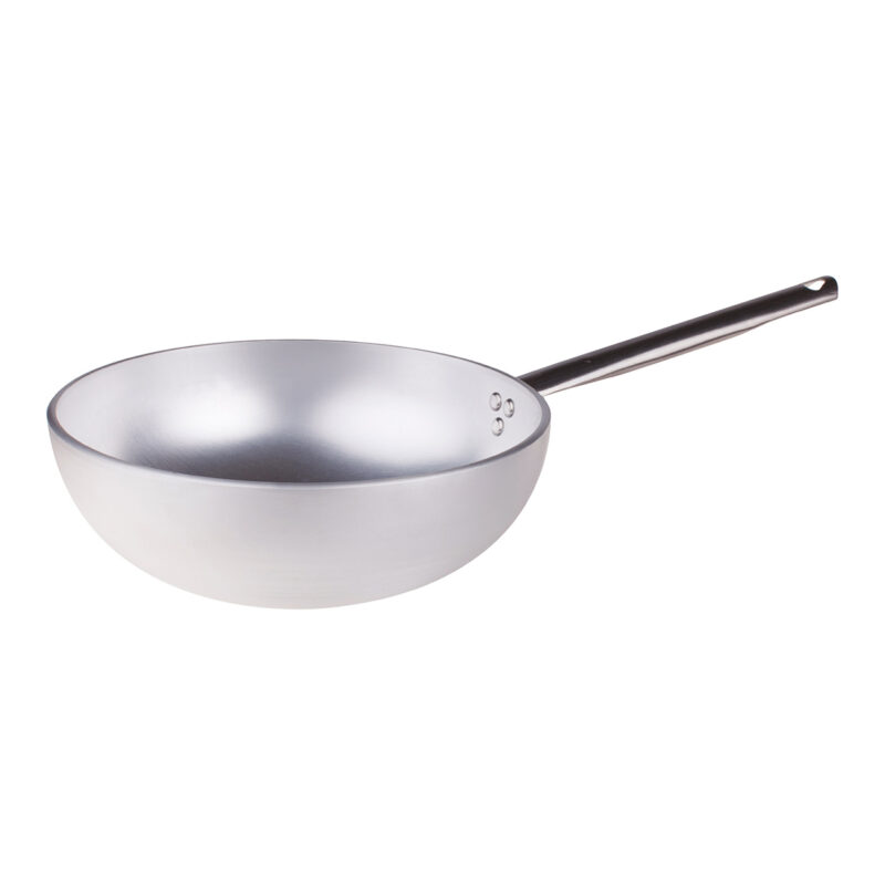 Pentole Agnelli Wok con fondo svasato radiante in alluminio 5mm – 1 manico shopping online