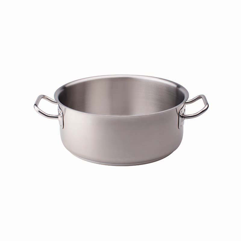 Pentole Agnelli Casseruola bassa in acciaio inox – 2 maniglie shopping online