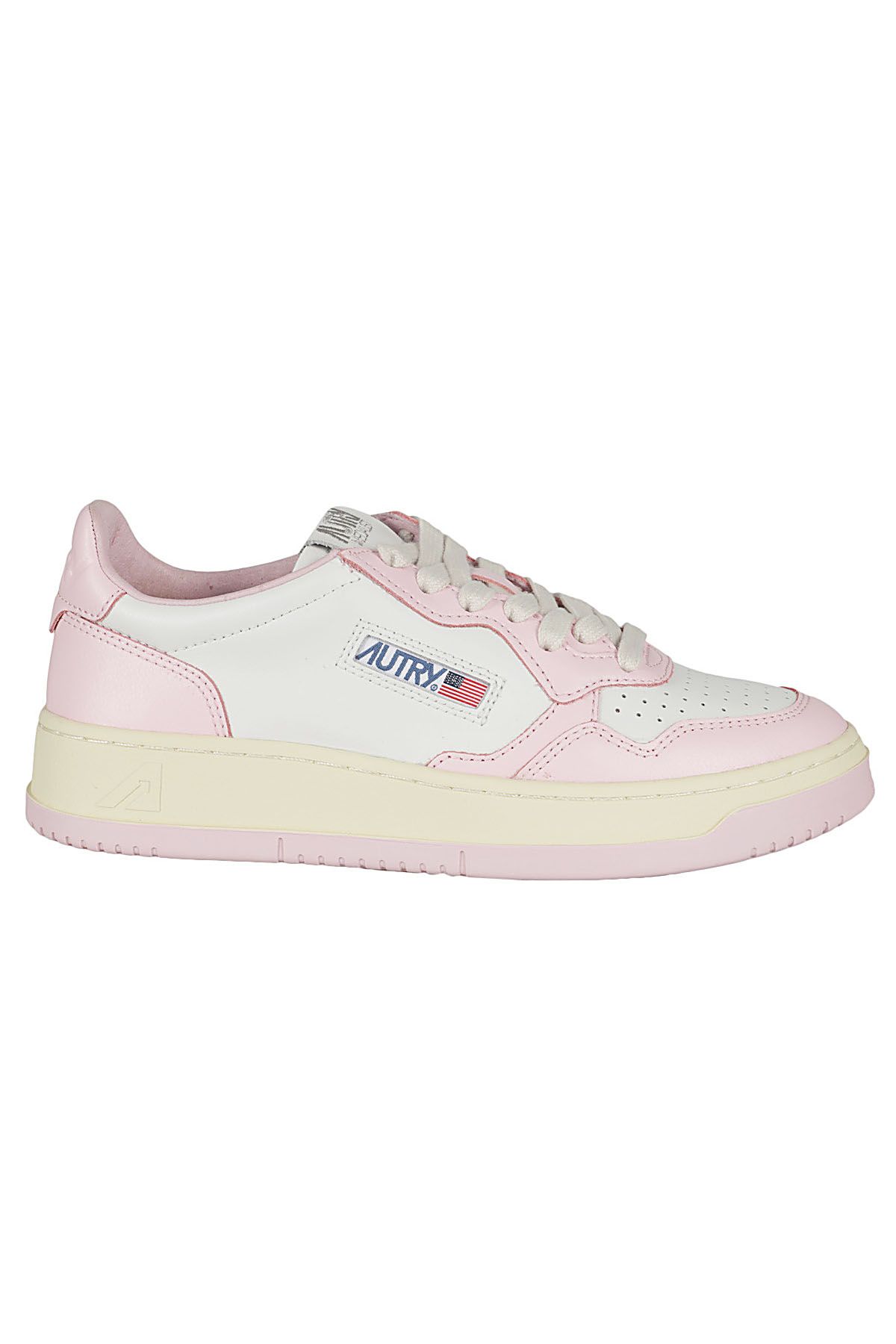 AUTRY Sneakers Medalist Low Bianco e Rosa shopping online