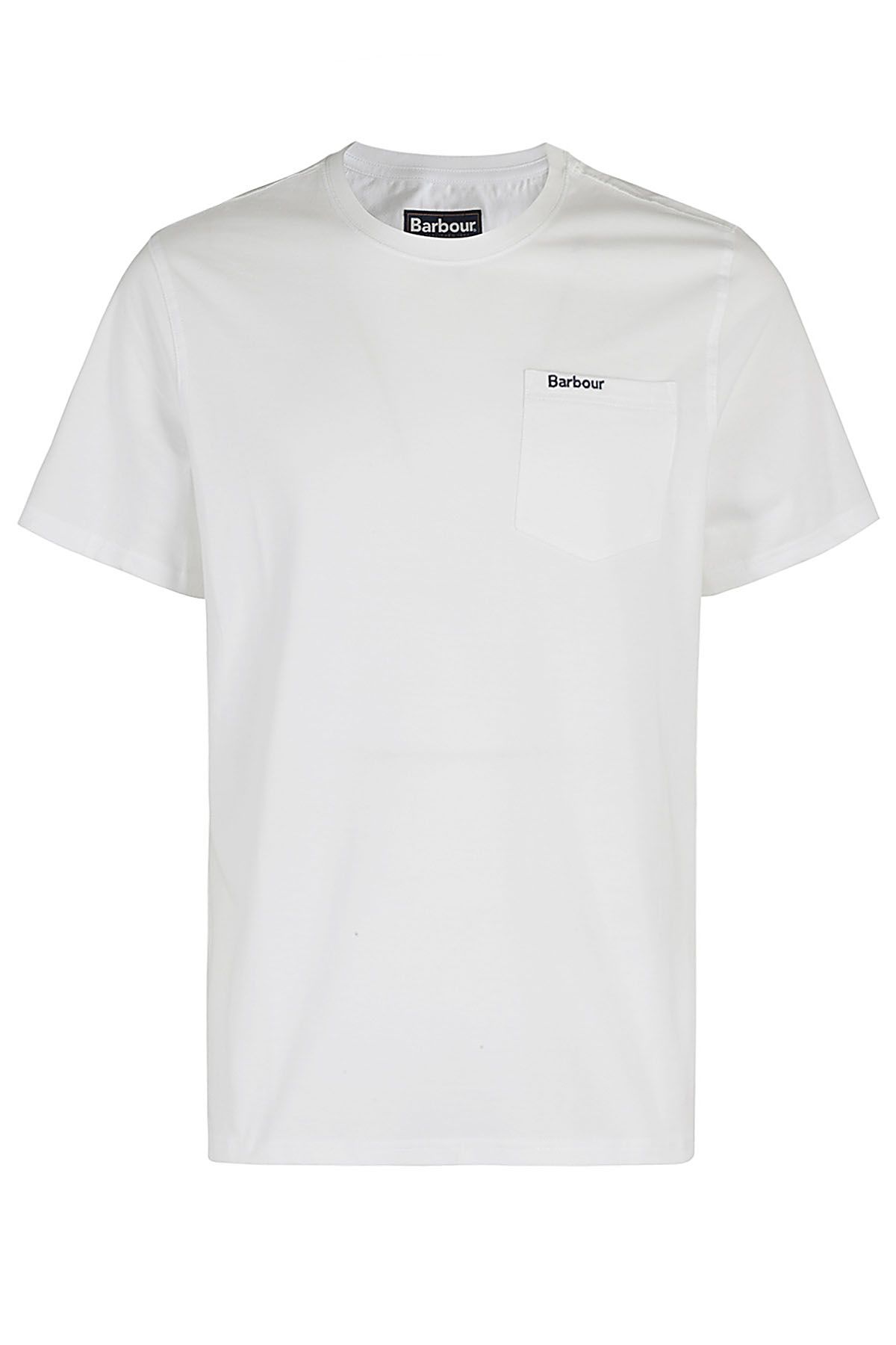 BARBOUR T-shirt Langdon Pocket Bianca shopping online