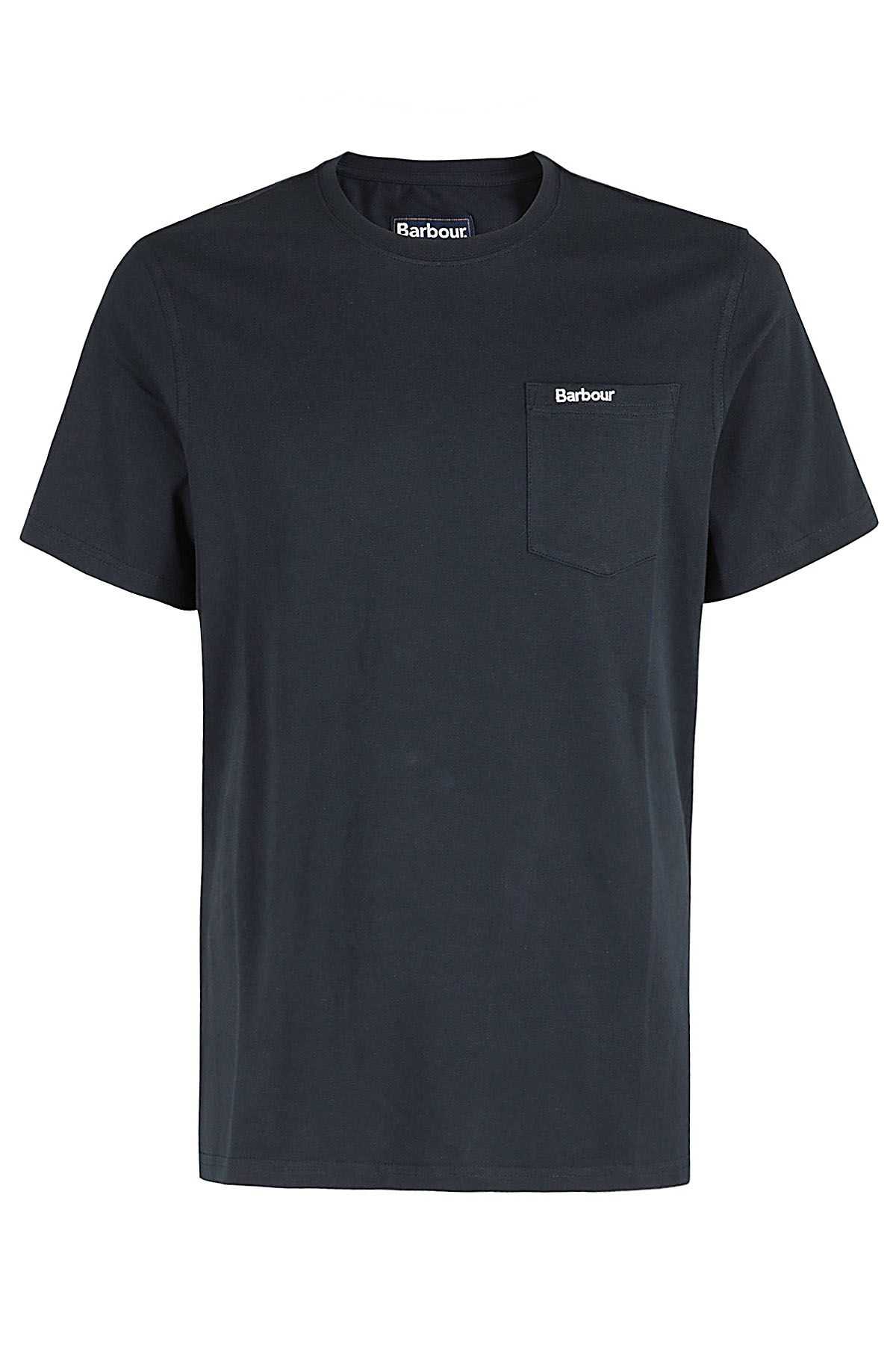 BARBOUR T-shirt Langdon Pocket Navy Blu shopping online