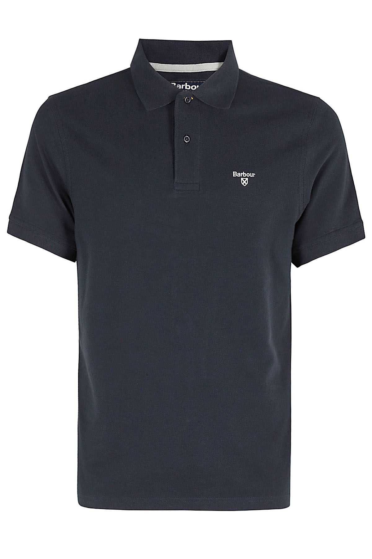 BARBOUR Polo Piquet Navy Blu shopping online