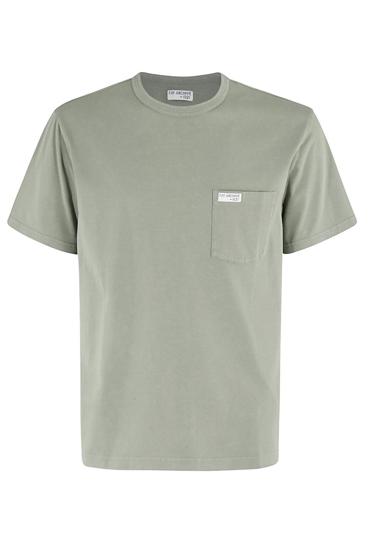 FAY T-Shirt Verde Incenso shopping online