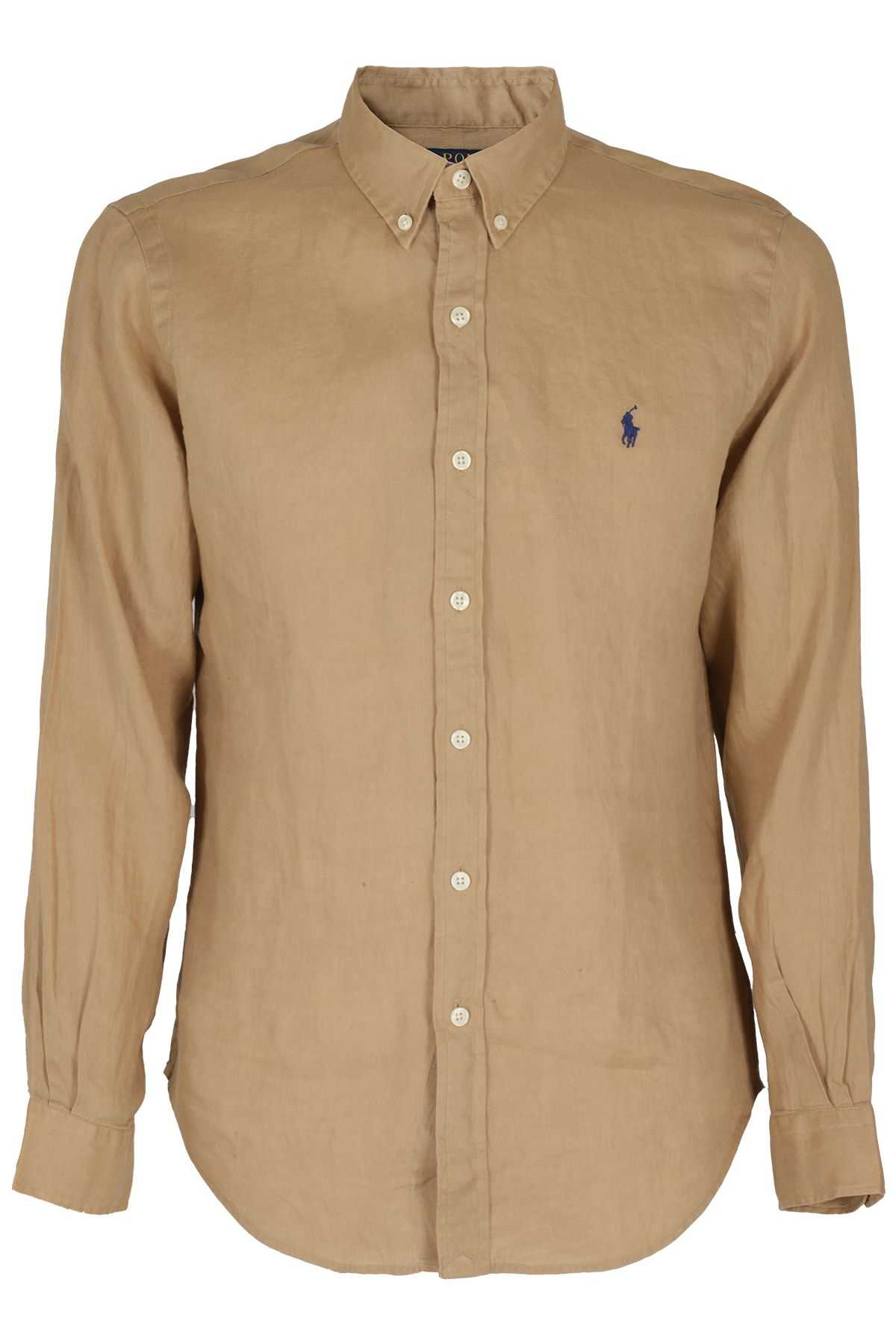 POLO RALPH LAUREN Camicia Sport Lino Beige shopping online