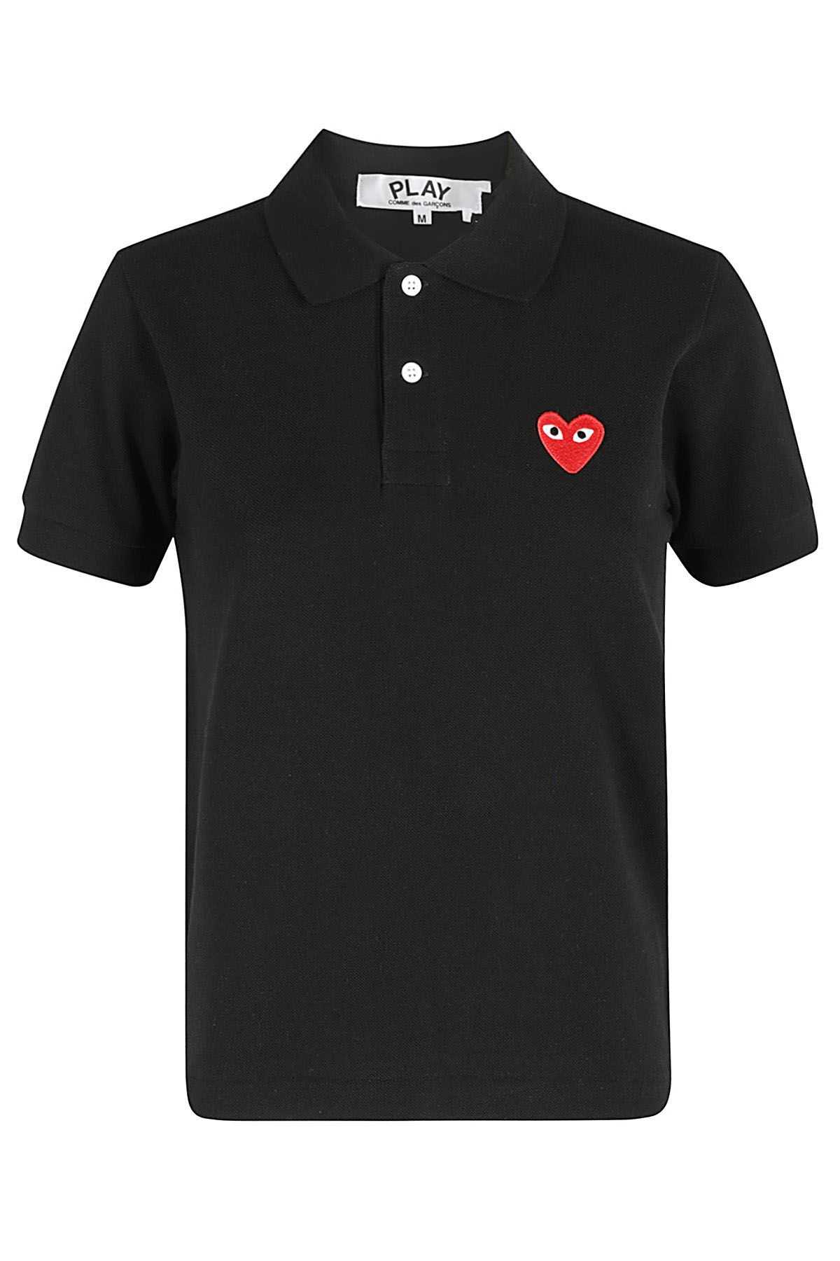 COMME DES GARCONS PLAY Polo Nera shopping online