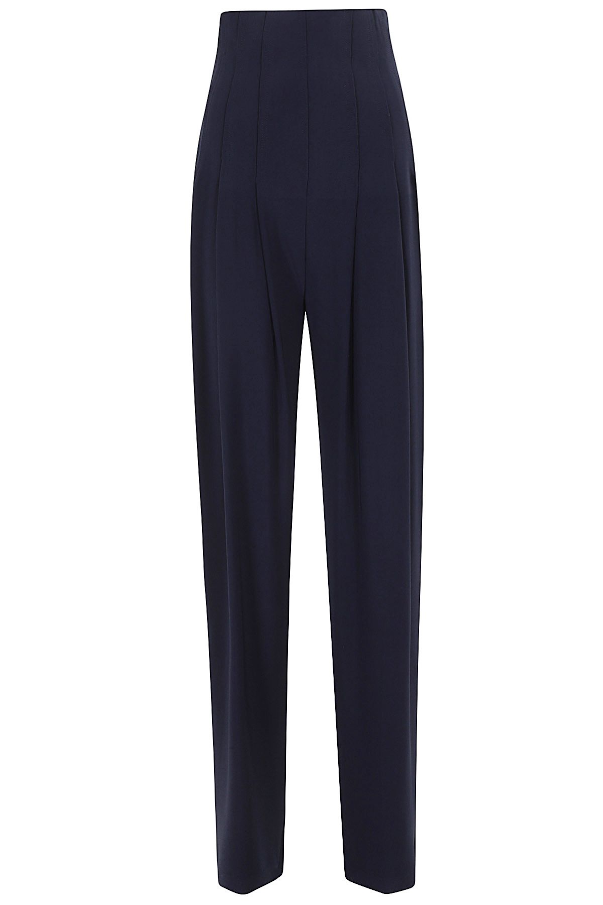 NORMA KAMALI Pantalone Pleat Blu shopping online