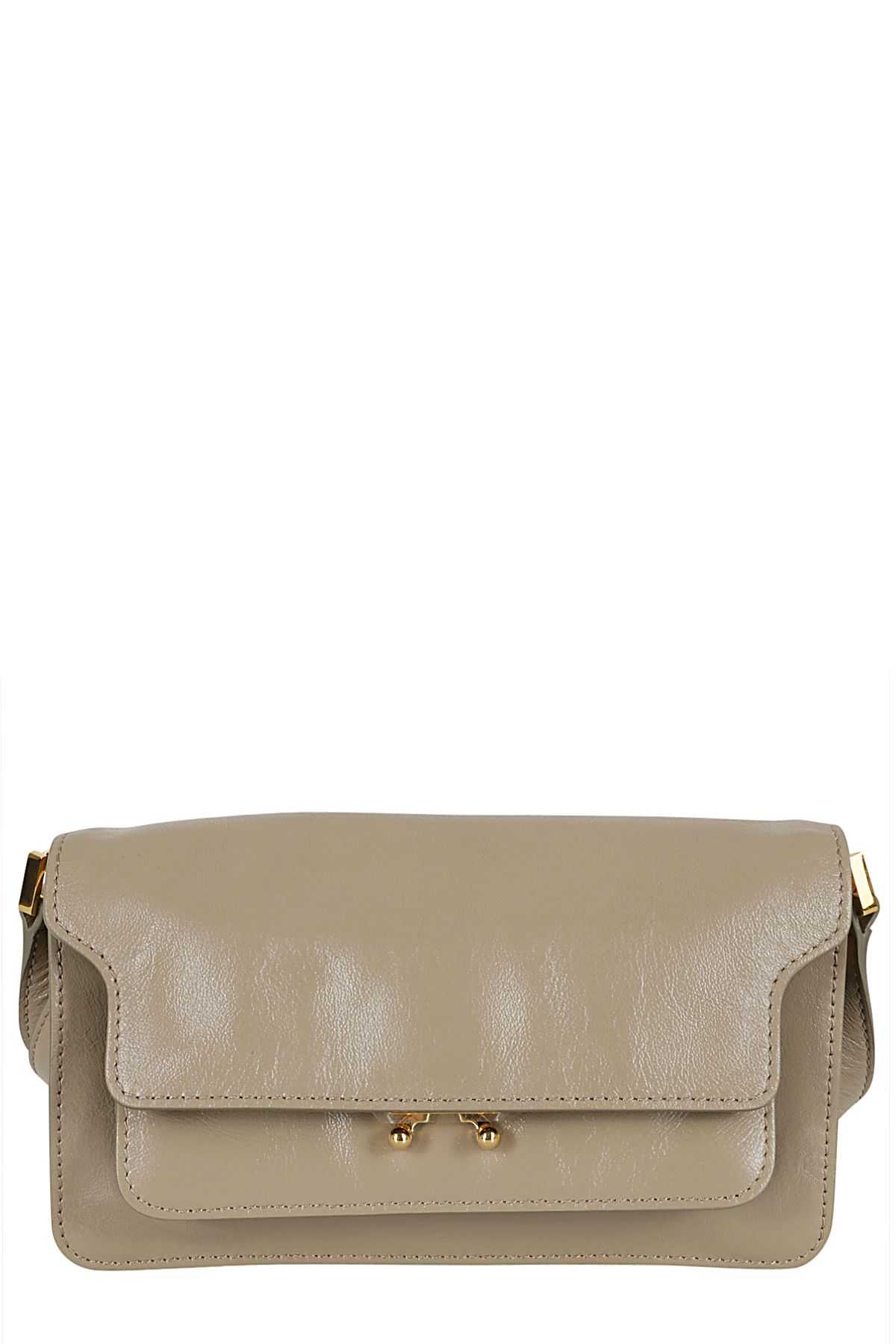 MARNI Borsa Trunk Soft East West Taupe shopping online