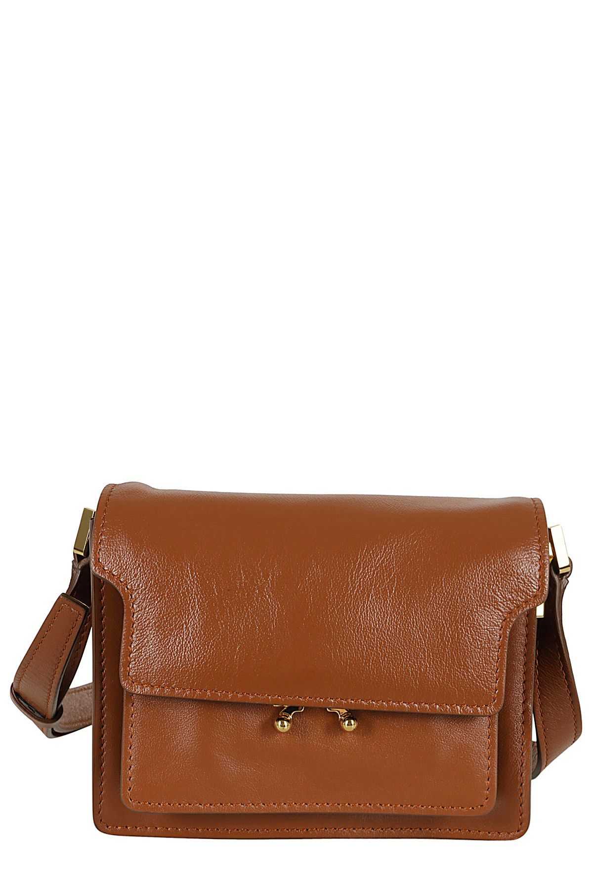 MARNI Borsa Trunk Soft Mini Marrone shopping online