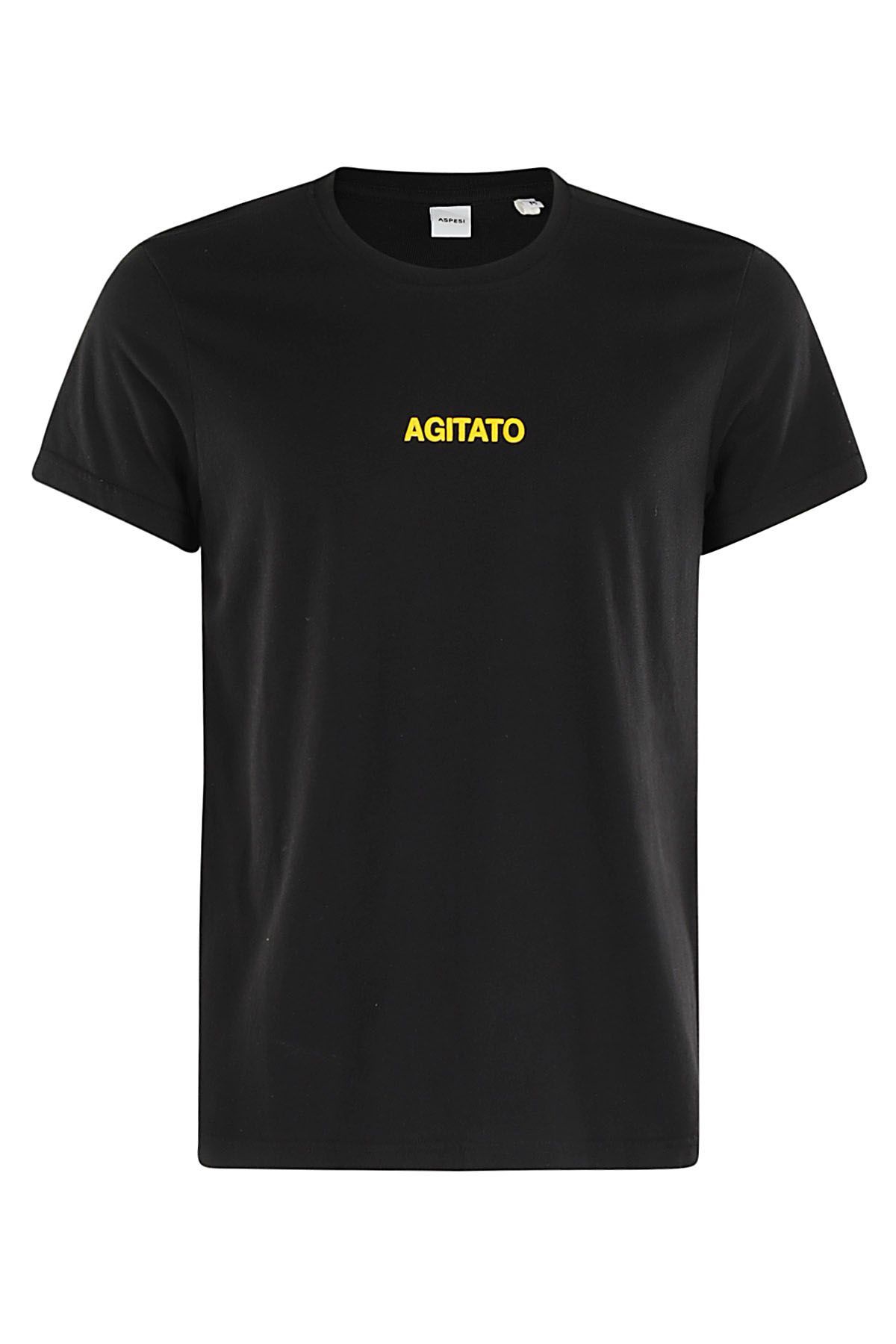 ASPESI T-Shirt Agitato Nera shopping online