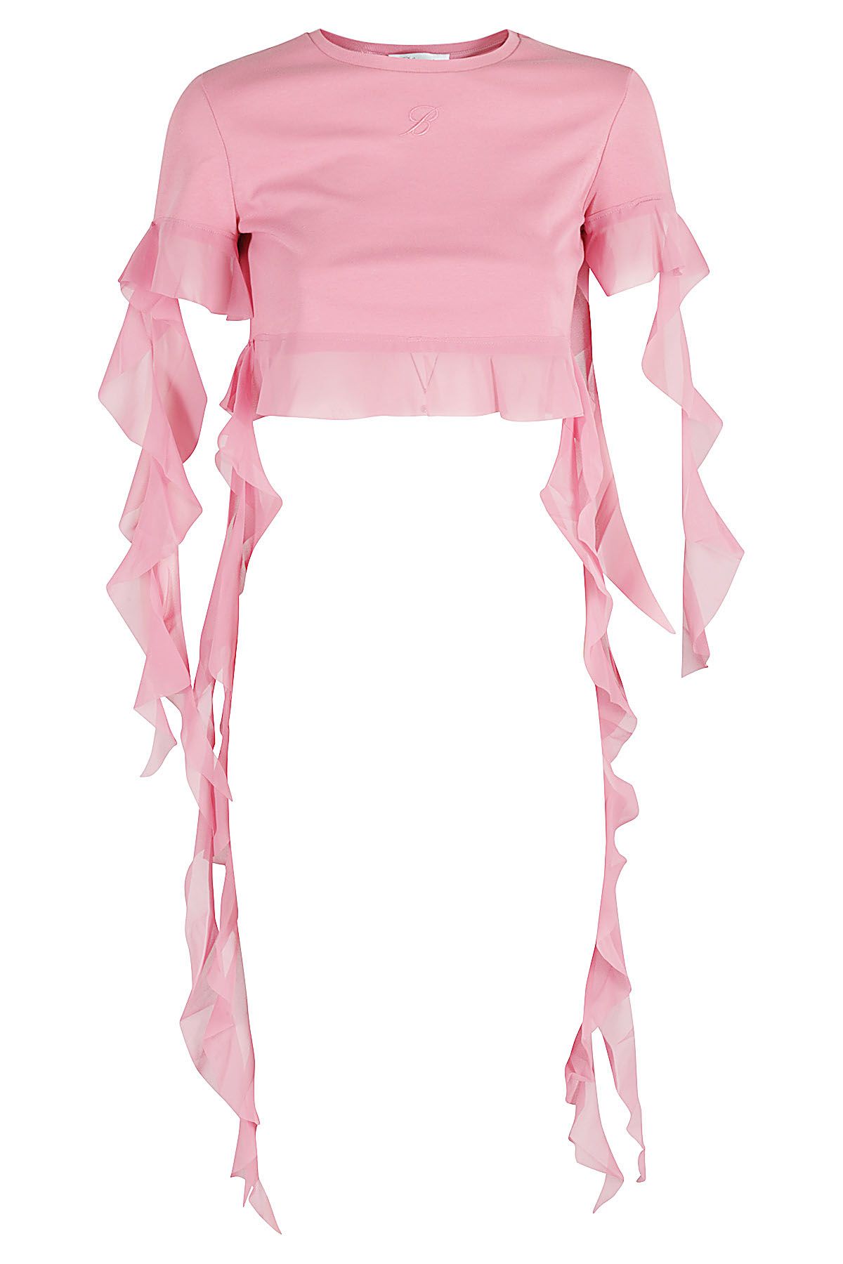 BLUMARINE Top Ruches Rosa shopping online