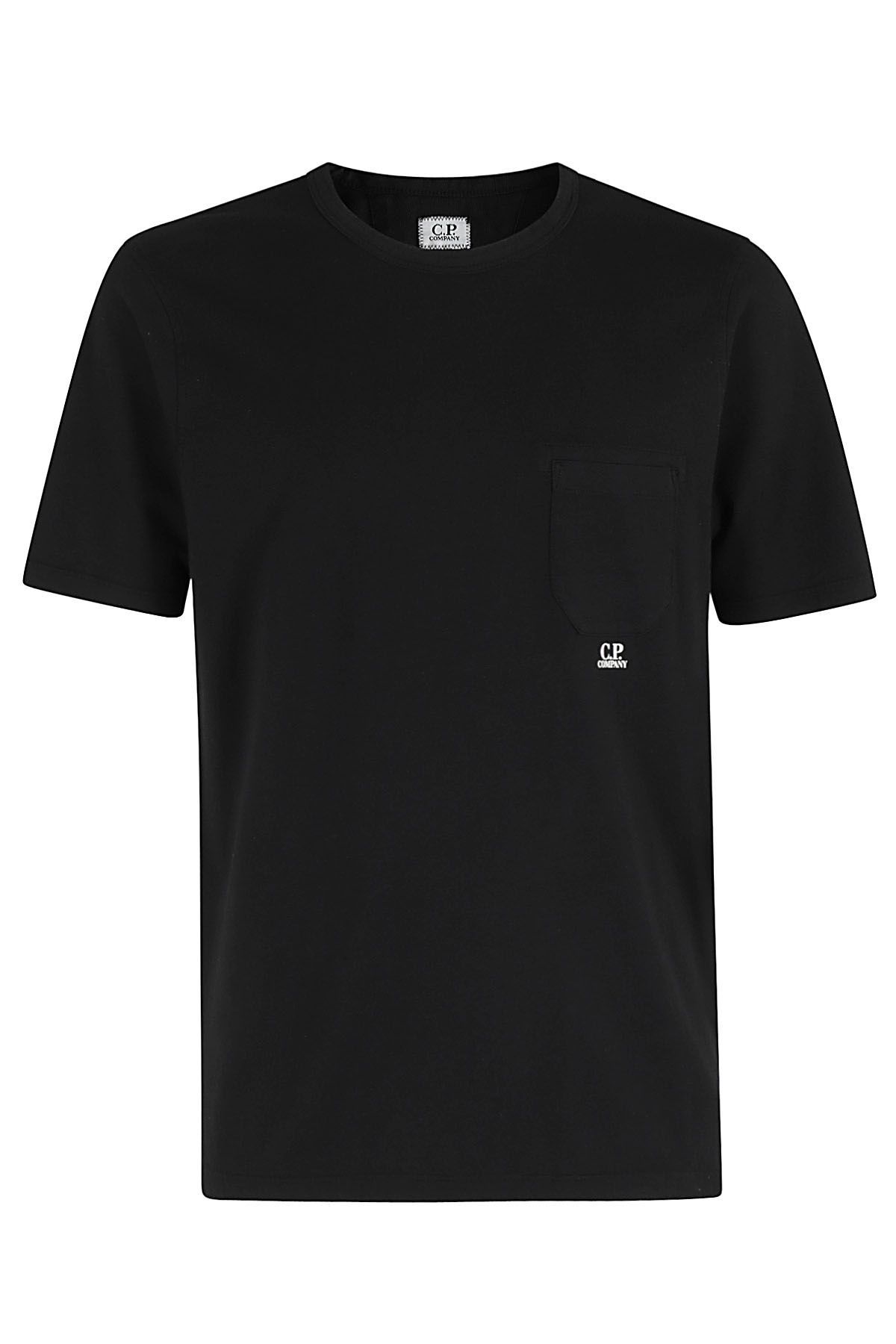 CP COMPANY T-shirt Garment Dyed Pocket Nera shopping online