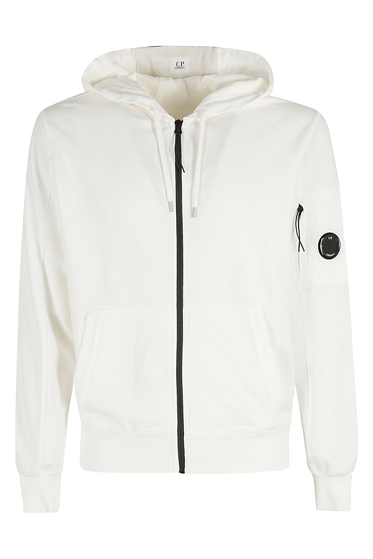 CP COMPANY Felpa Zipped Hoodie Bianca shopping online