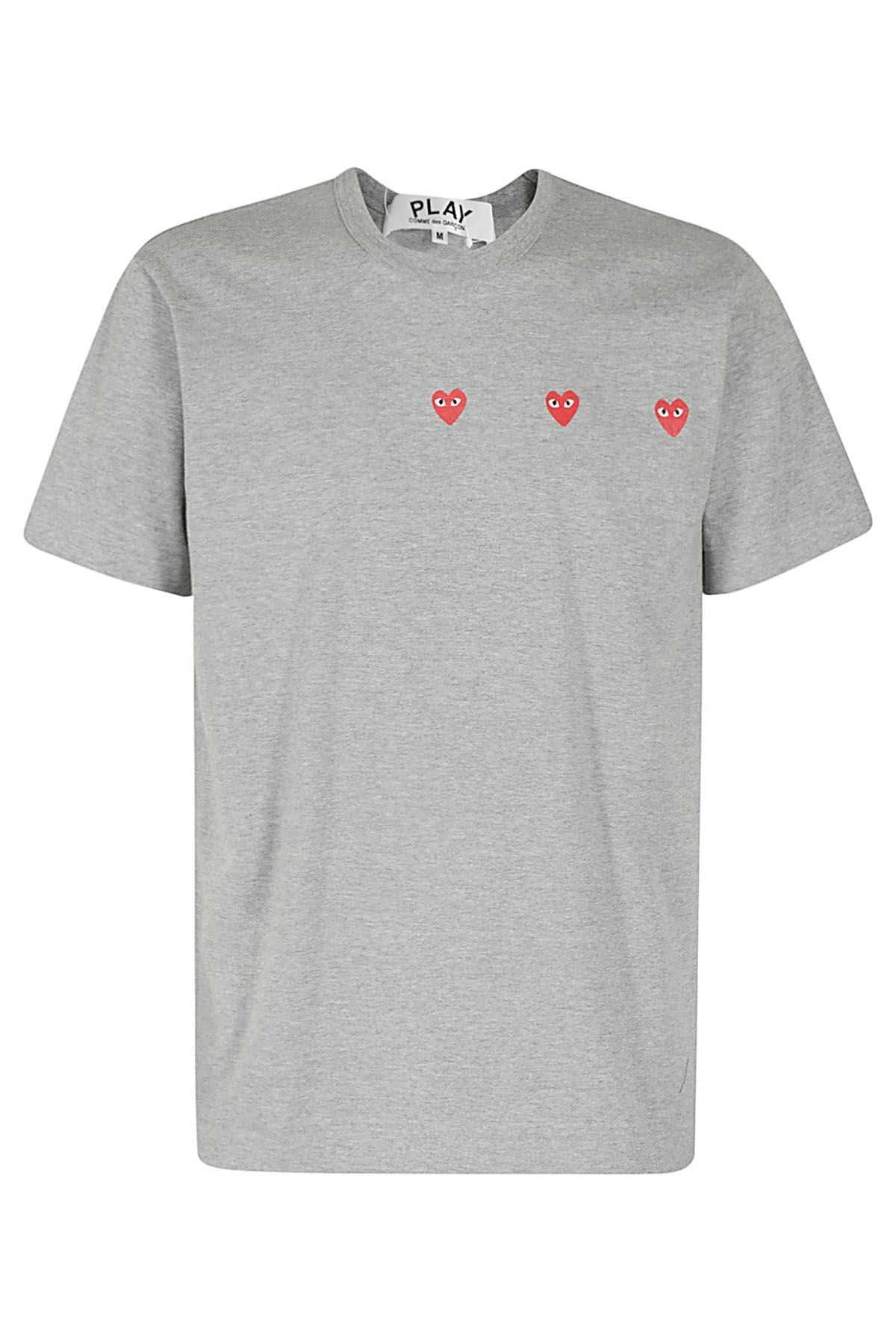 COMME DES GARCONS PLAY T-Shirt Grigia shopping online