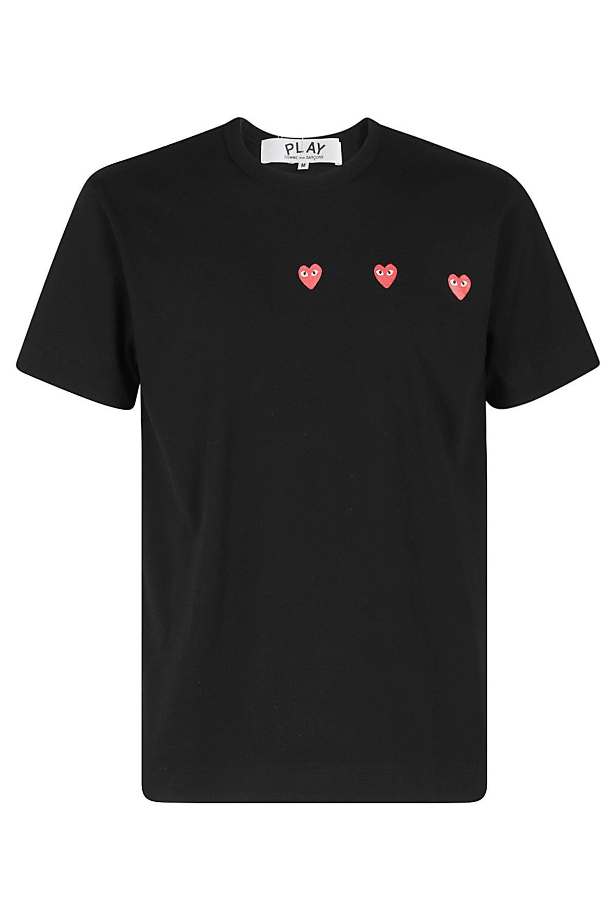 COMME DES GARCONS PLAY T-Shirt Nera shopping online