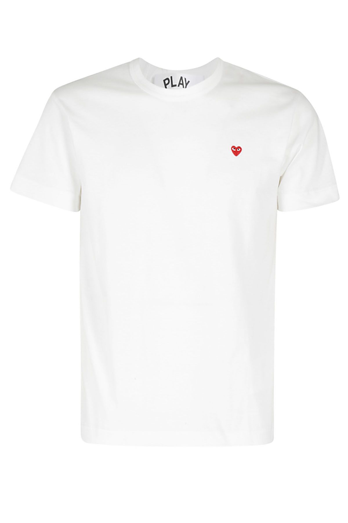 COMME DES GARCONS PLAY T-Shirt Bianca shopping online