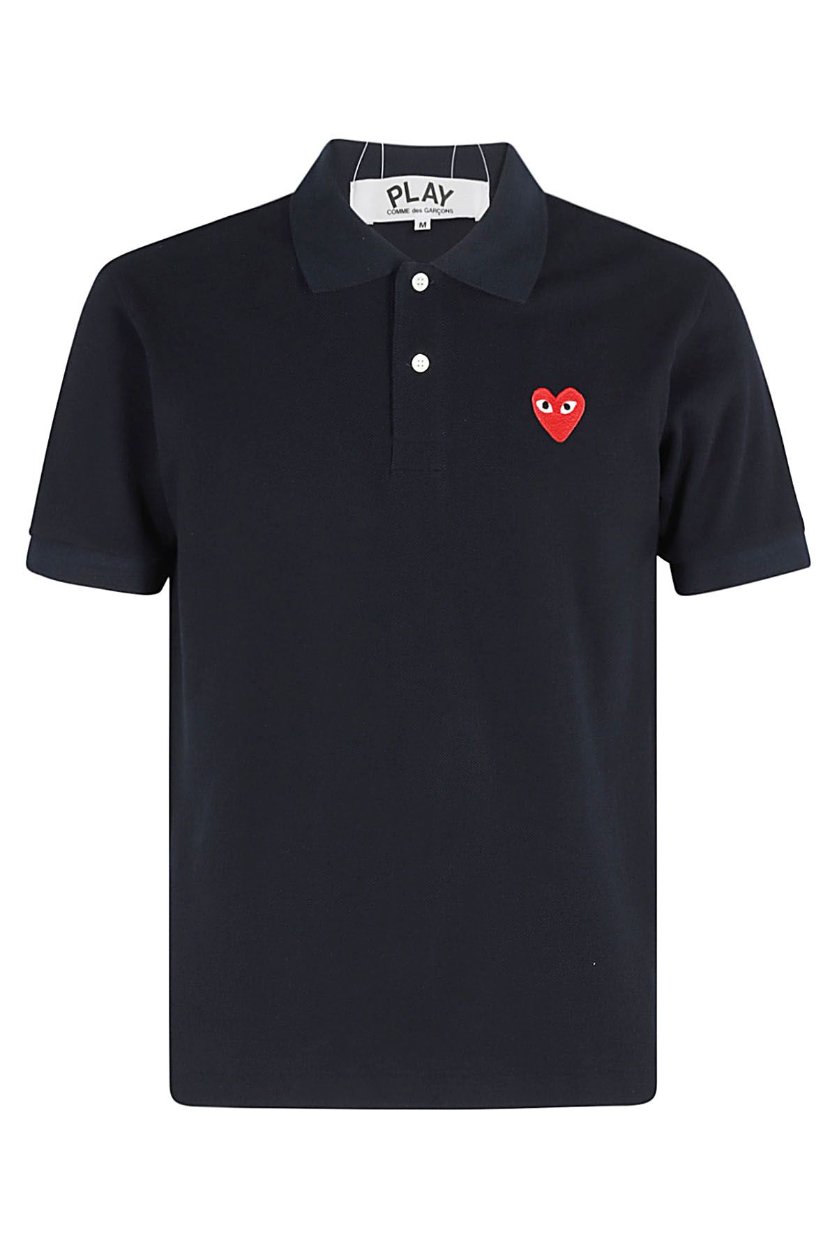 COMME DES GARCONS PLAY Polo Red Heart Blu shopping online