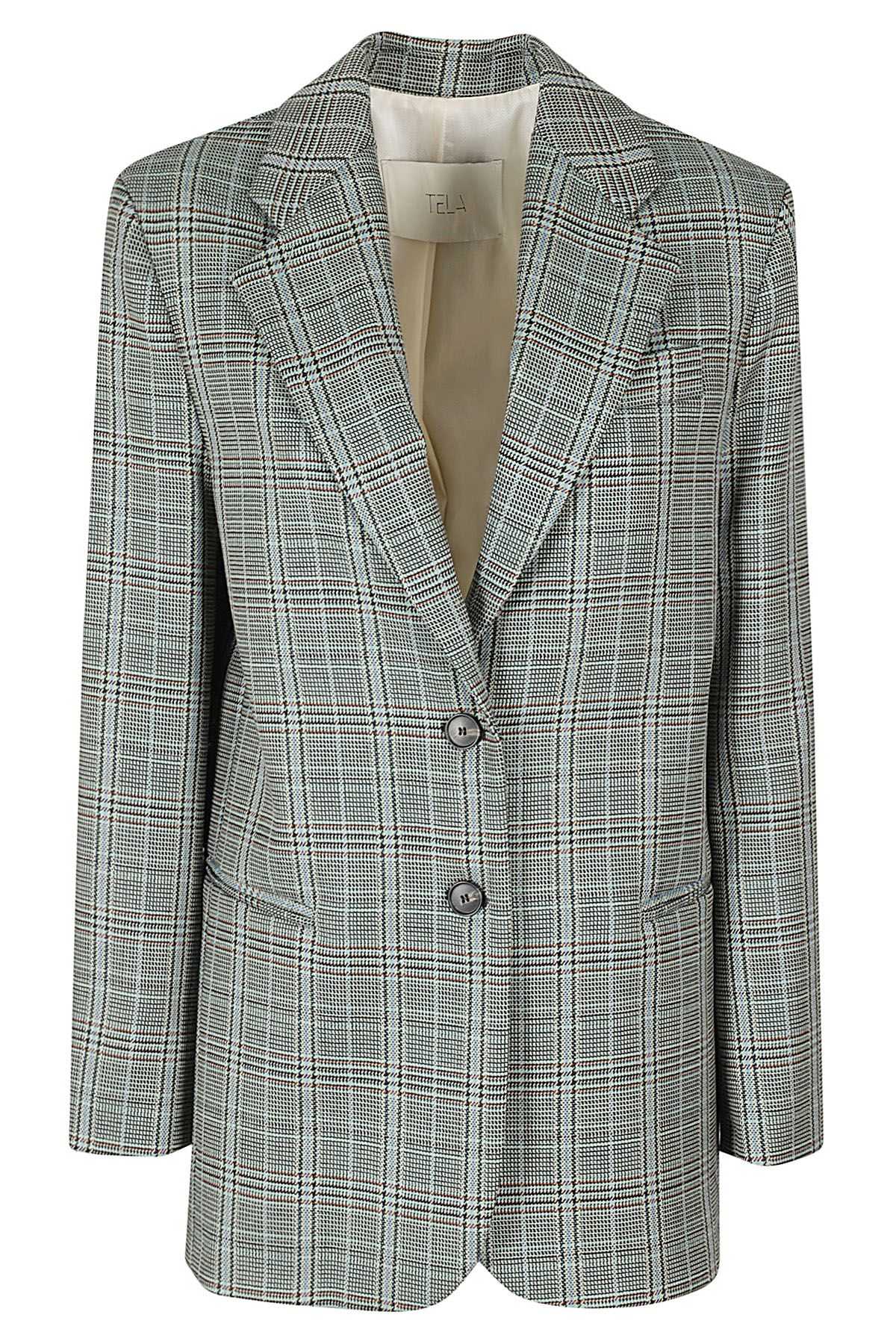 TELA Blazer Zelo Check Verde shopping online