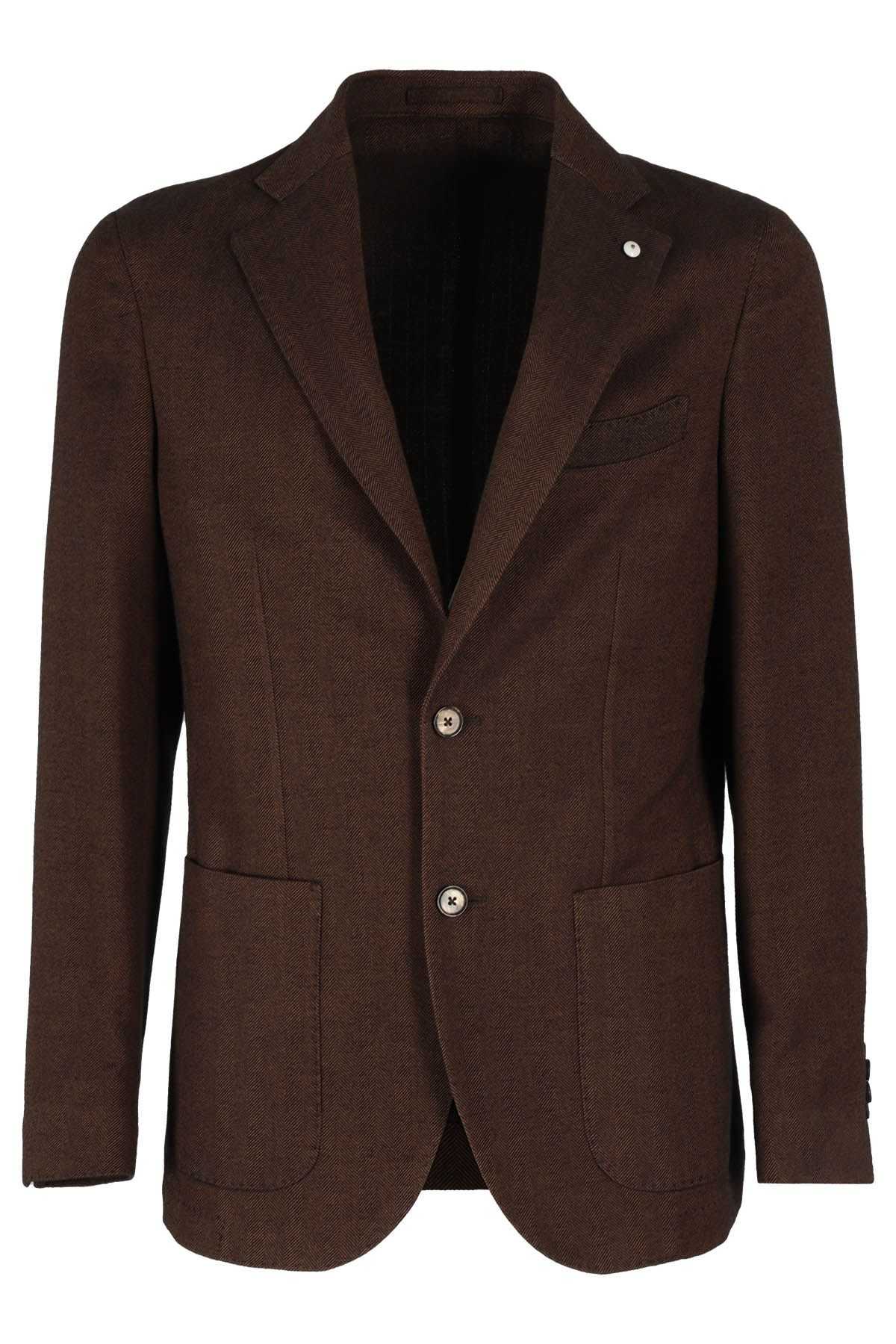 L.B.M. Giacca Blazer Marrone Spigato shopping online