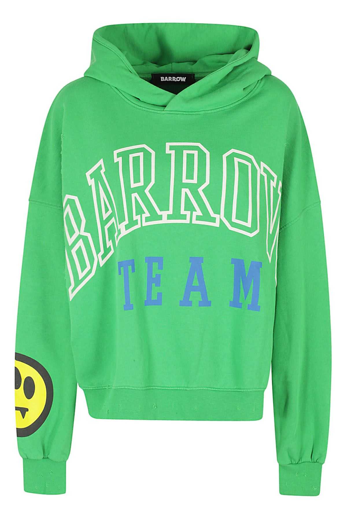 BARROW Felpa Cotone Verde shopping online