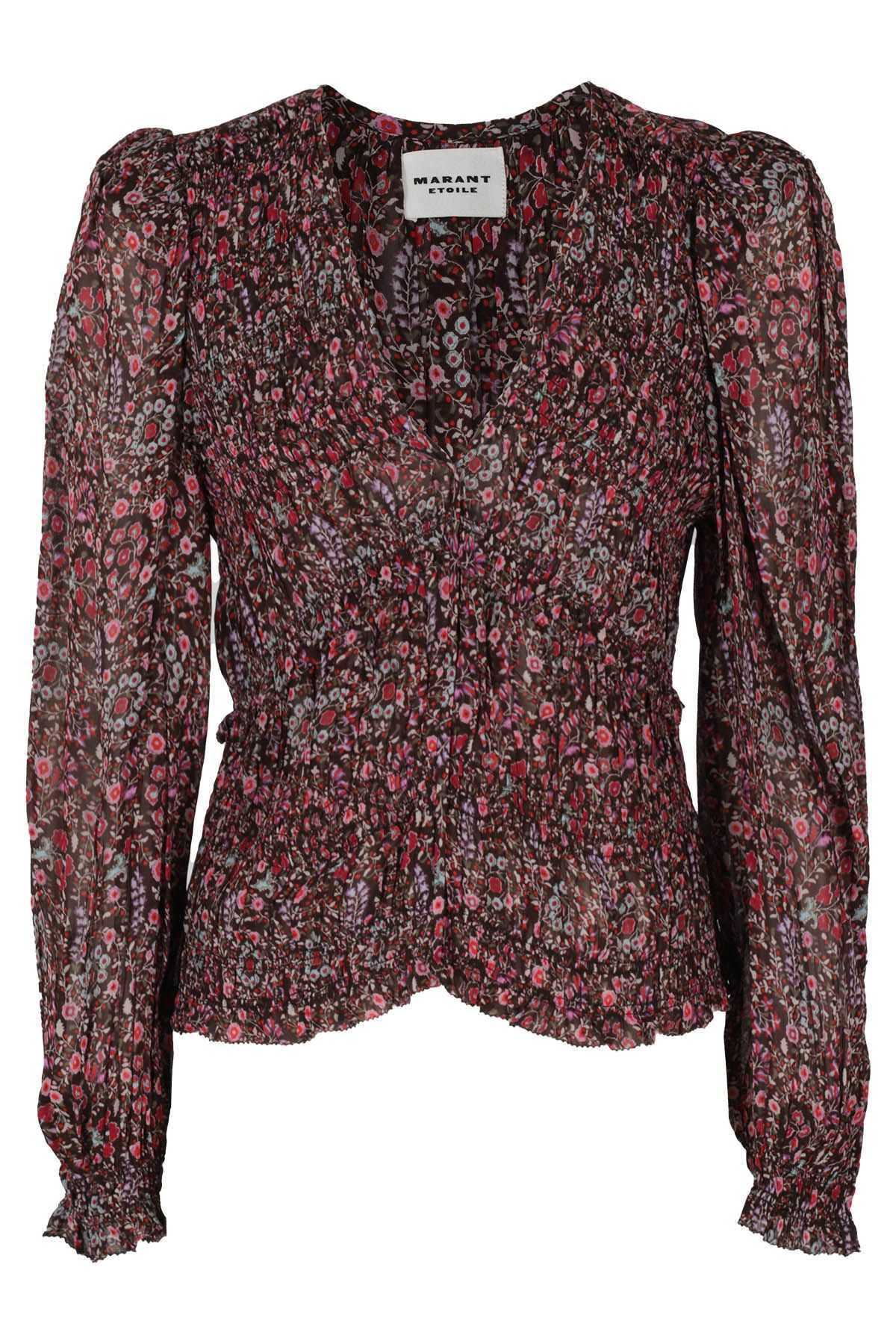 MARANT ETOILE Camicia Nibel Floreale Marrone shopping online