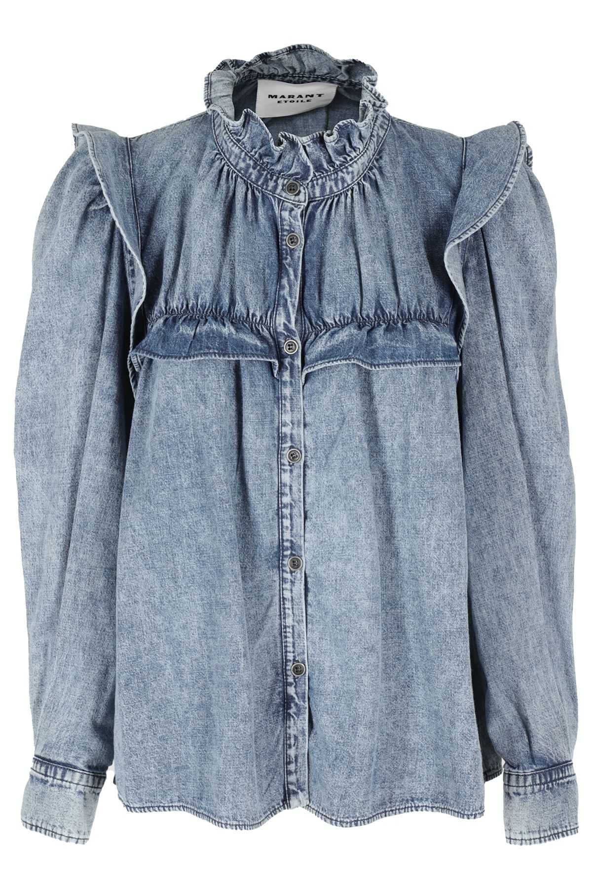 MARANT ETOILE Camicia Idety Light Blue shopping online